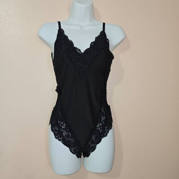 We are HAH Black Lace Back off Bodysuit X-Small - Picture 1 of 6